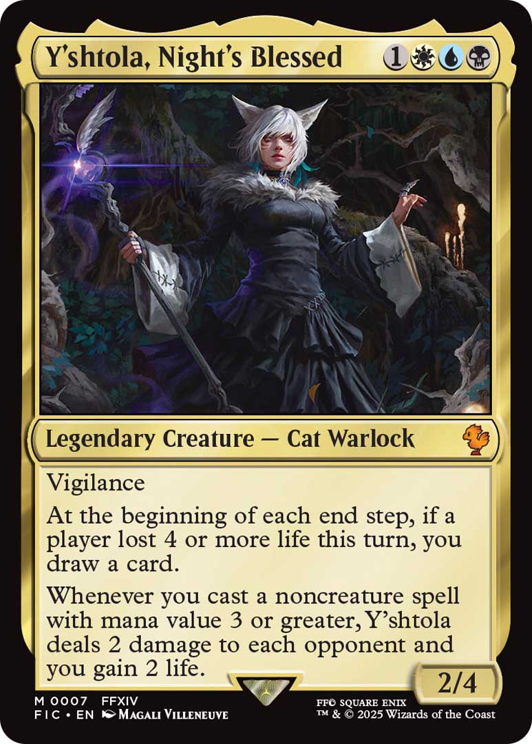 Final Fantasy XIV Magic the Gathering Yshtola Nights Blessed card
