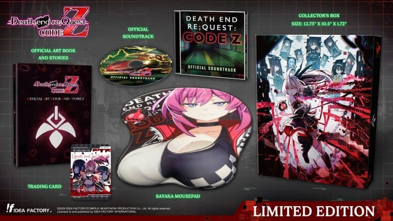Full contents of the Death End re:Quest Limited Edition for PlayStation 4 from Idea Factory International