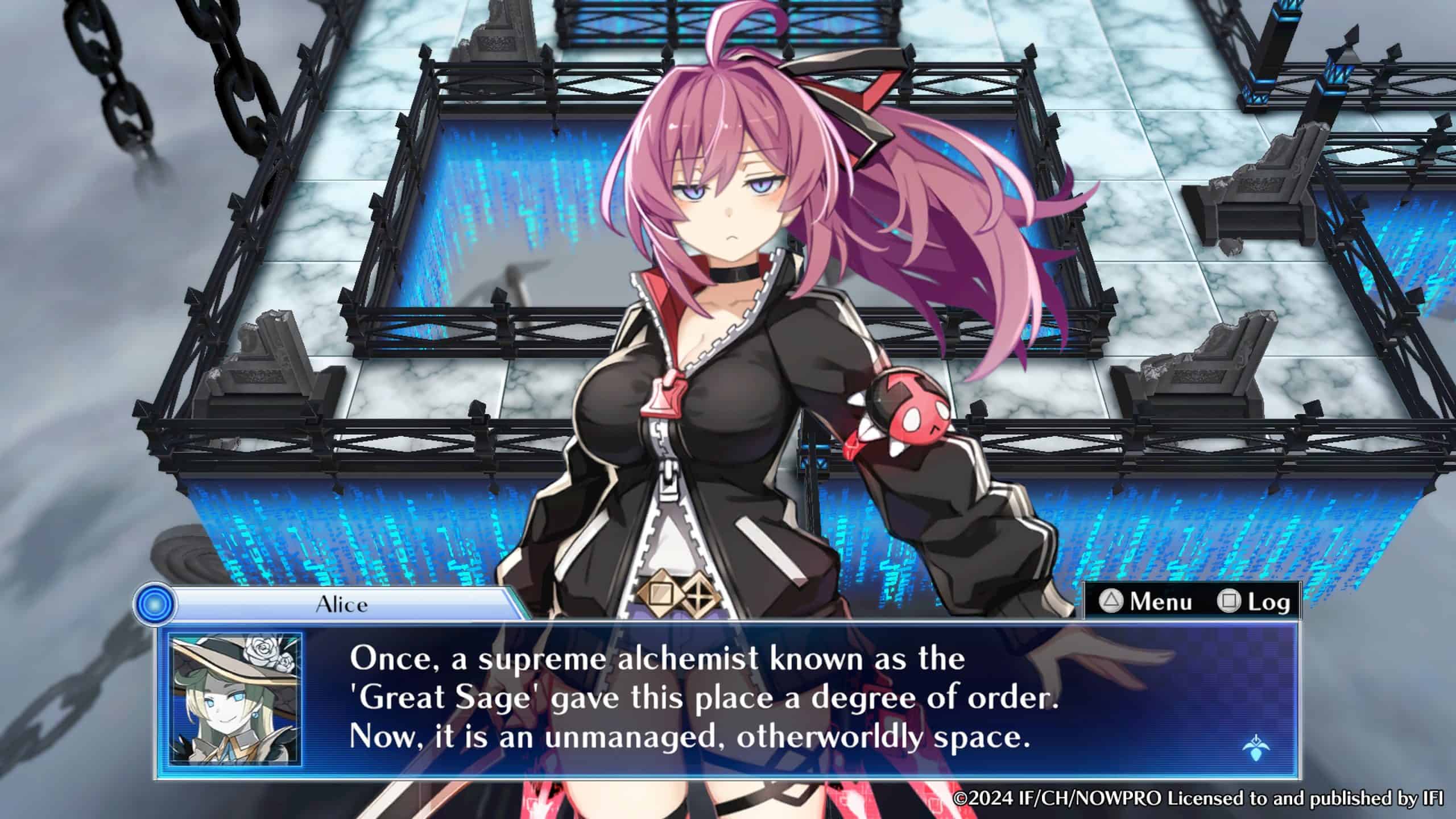 Death end reQuest Code Z_20250503142837 | The Outerhaven Death End re;Quest: code Z Sayaka character model over a dungeon map