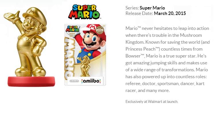 golden_mario_amiibo_walmart | The Outerhaven