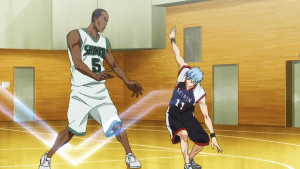 Kuroko using misdirection.