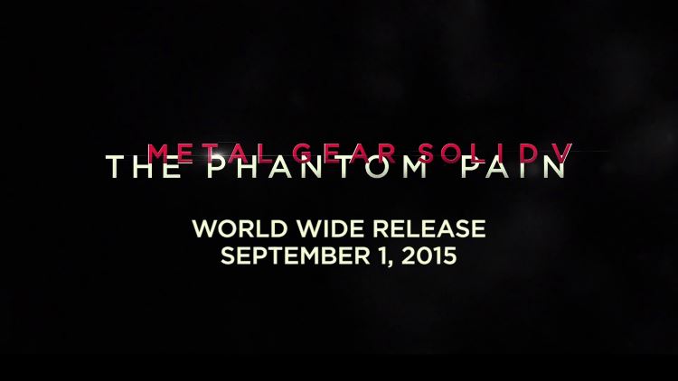 Metal Gear Solid V: The Phantom Pain set to launch worldwide on September 1
