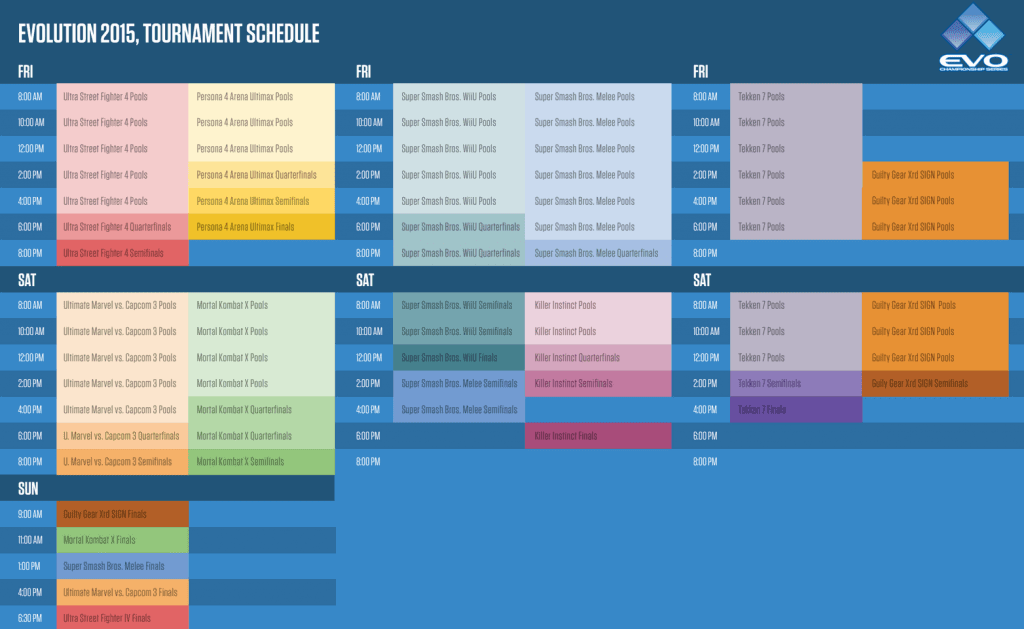 evo2015schedule | The Outerhaven evo2015schedule