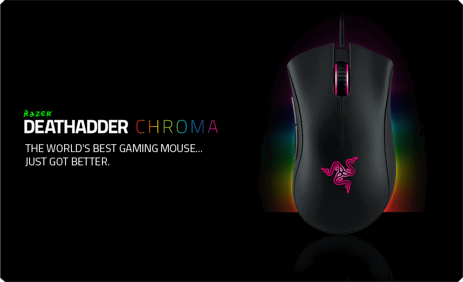 Razer Deathadder Chroma Top | The Outerhaven Razer Deathadder Chroma