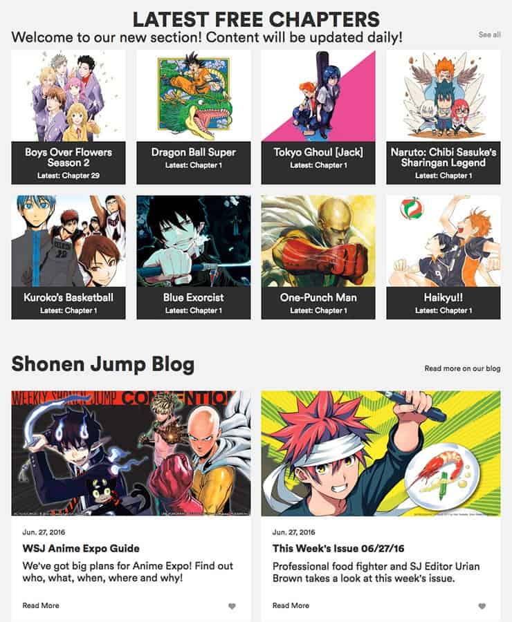 ShonenJump-Website-FreeContentSection | The Outerhaven manga