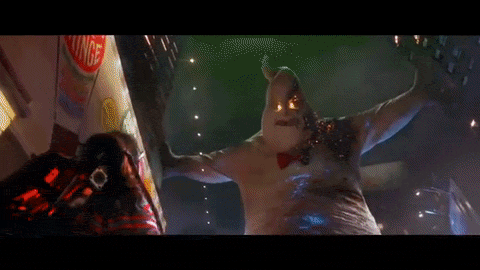 giphy | The Outerhaven This is how the final villain is defeated... A proton shot to the dick