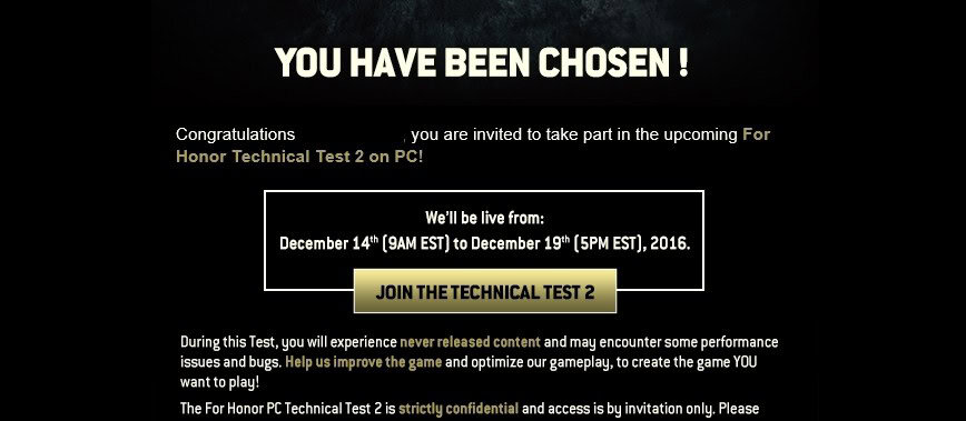 for-honor-tech-test-2 | The Outerhaven