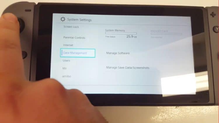 nintendo_switch_os_04-The_Outerhaven | The Outerhaven The Switch is featured exclusively in handheld mode and not docked for the nearly three minute duration of the video. Using the system’s touch screen, the user sets their language, date and location options, which are standard fare for any modern system. Connecting the Switch to a TV is optional during initial setup, and the system prompts you for a preference of playing with the Joy-Con controllers attached or detached.