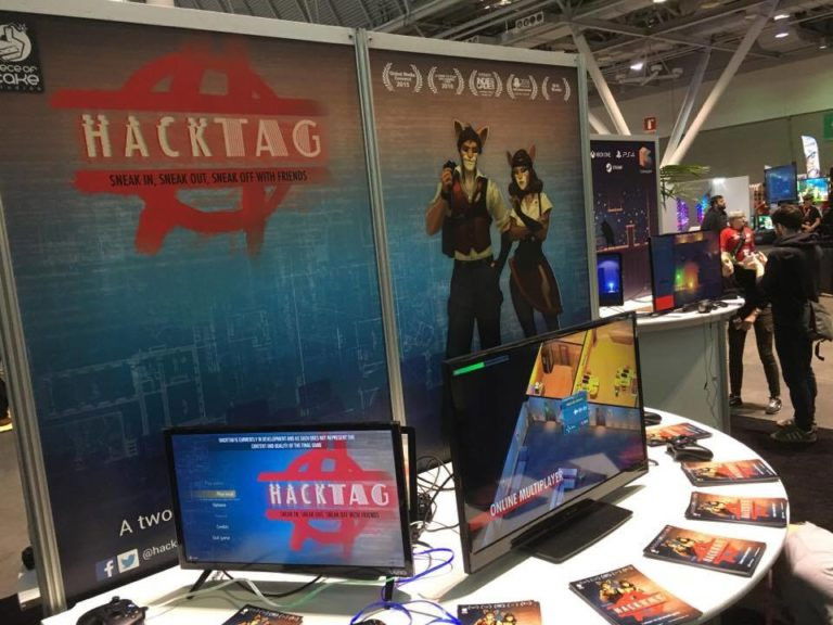 The 2017 PAX East Hacktag Booth.