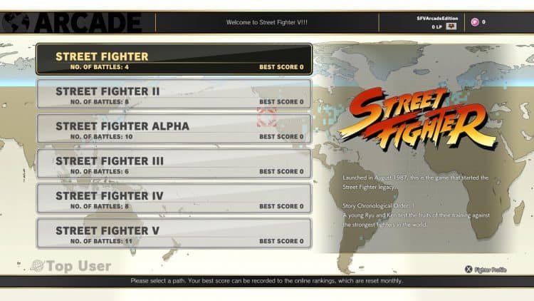 SFVAE_Arcade_Mode_Screen_png_jpgcopy | The Outerhaven Street Fighter V: Arcade Edition User Interface