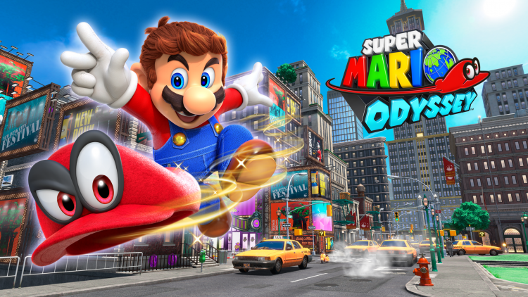 Super Mario Odyssey logo, Nintendo Switch