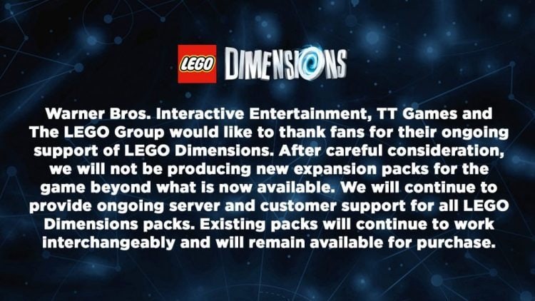 lego-dimensions-cancelled-offically | The Outerhaven Lego Dimensions canceled.