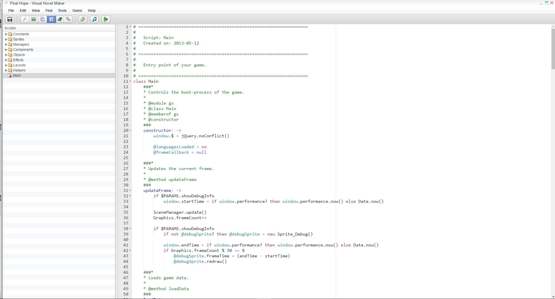 script | The Outerhaven