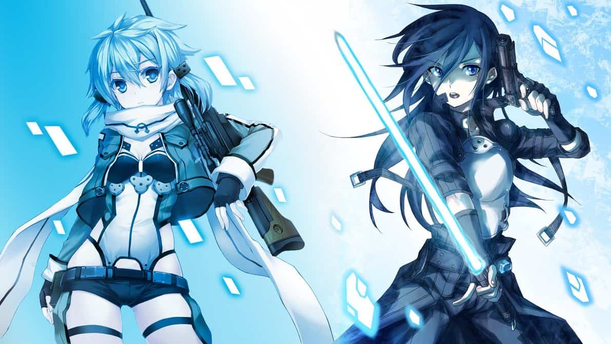 sinon_and_kirito___gun_gale_online_by_darc1n-d6458jg | The Outerhaven Gun Gale Online