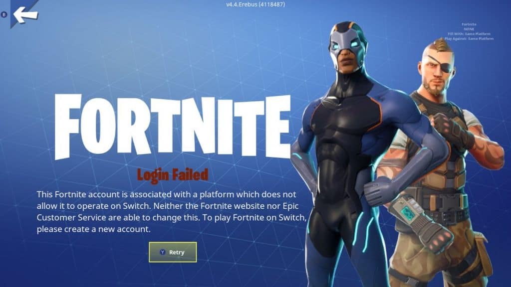Can't play fortnite on Switch if you linked your PS4 account | The Outerhaven Can't play fortnite on Switch if you linked your PS4 account