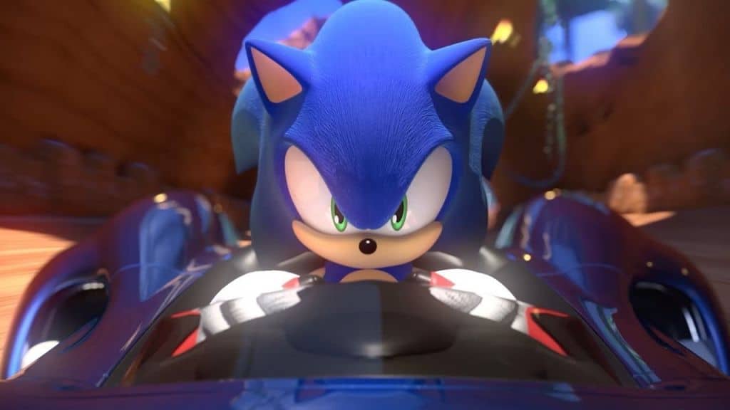 team sonic racing - sonic in car | The Outerhaven team sonic racing - sonic in car