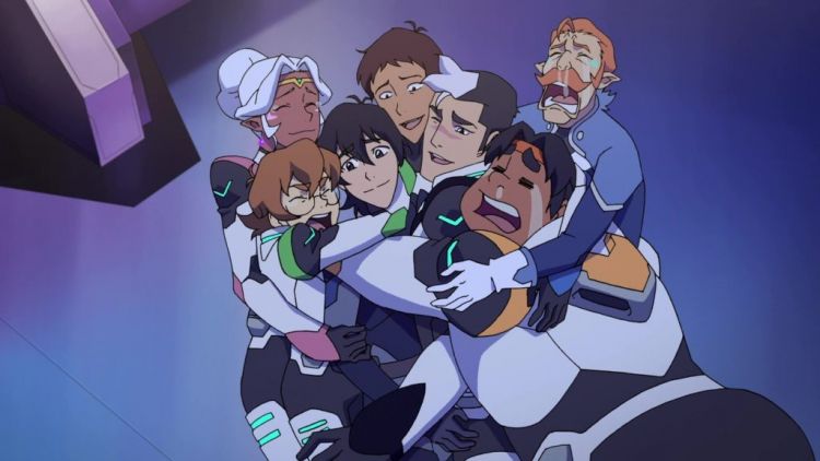 Voltron happy hug