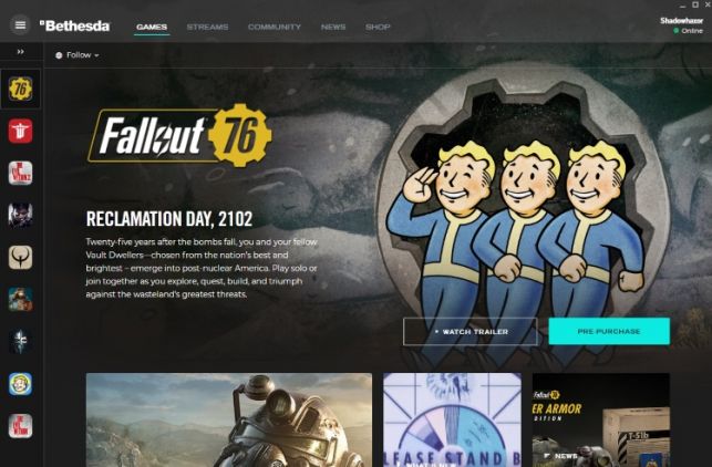 Bethesda launcher screenshot 01