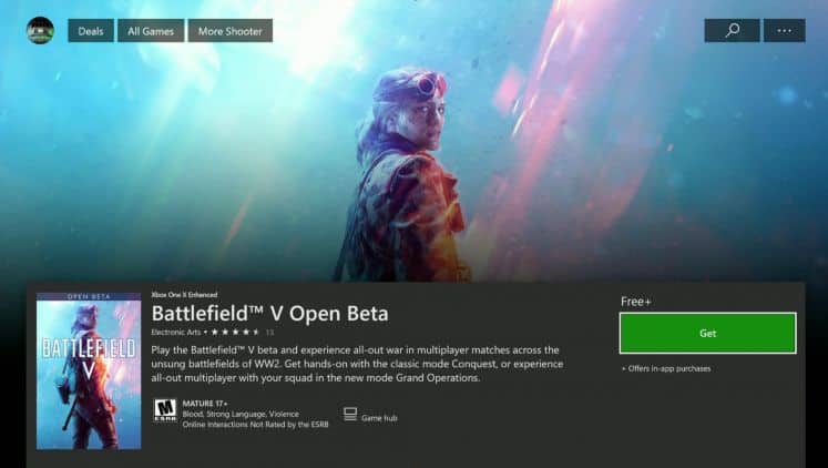Battlefield V open beta - Xbox One | The Outerhaven Battlefield V open beta - Xbox One