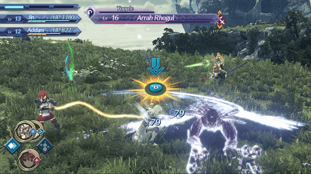 Xenoblade Chronicles 2: Torna - The Golden Country  battle scene