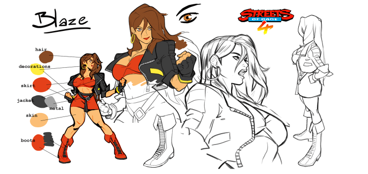 Streets of Rage 4 - Blaze Artwork