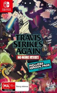 No More Heroes Travis Strikes Again Switch Cover | The Outerhaven