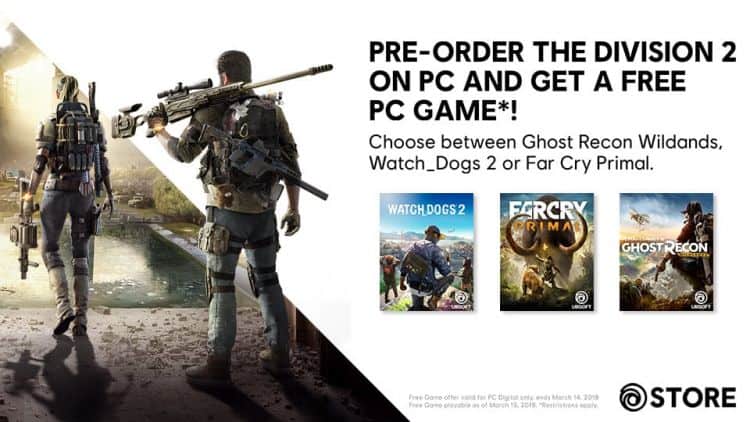 Pre-order The Division 2 get a free game | The Outerhaven Pre-order The Division 2 get a free game