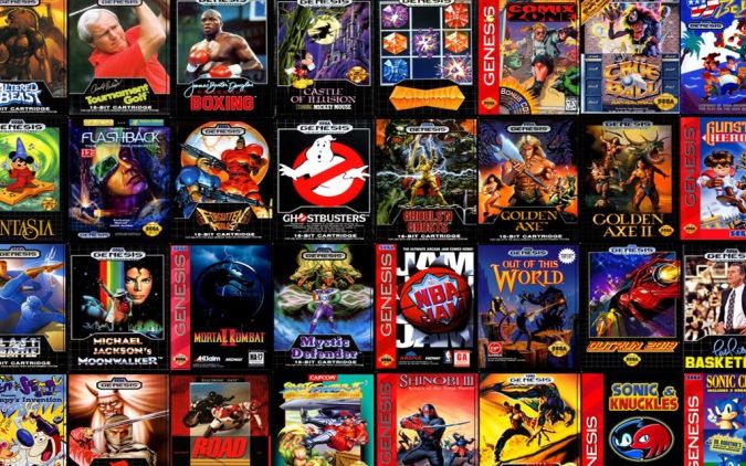 lots of sega genesis games