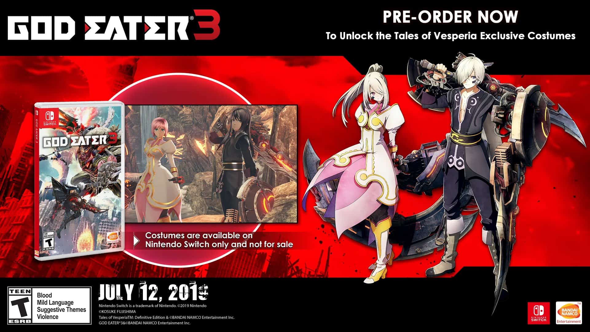 God Eater 3 Switch Exclusive Items | The Outerhaven God Eater 3 Switch Exclusive Items