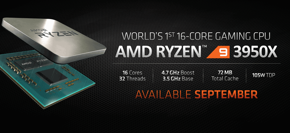 Ryzen 2 3950X Processor - September 2019