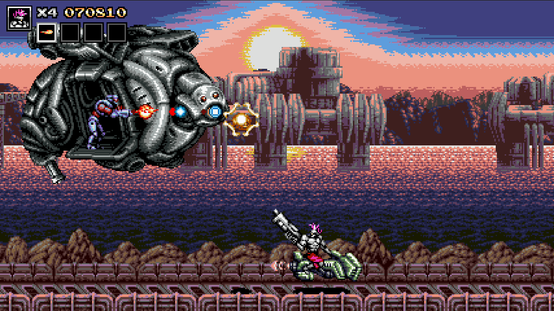 Blazing Chrome PC Gameplay screenshot007 | The Outerhaven Blazing Chrome PC Gameplay screenshot007