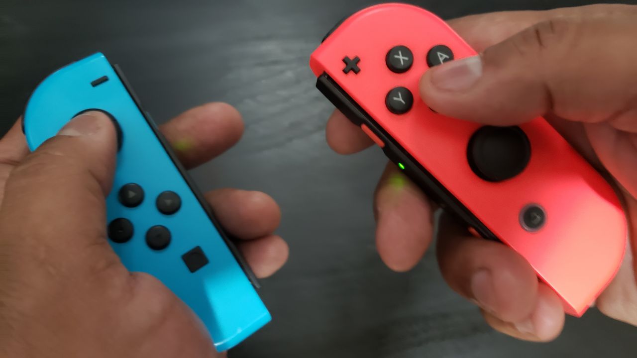 Outerhaven Joy-Con's in hand