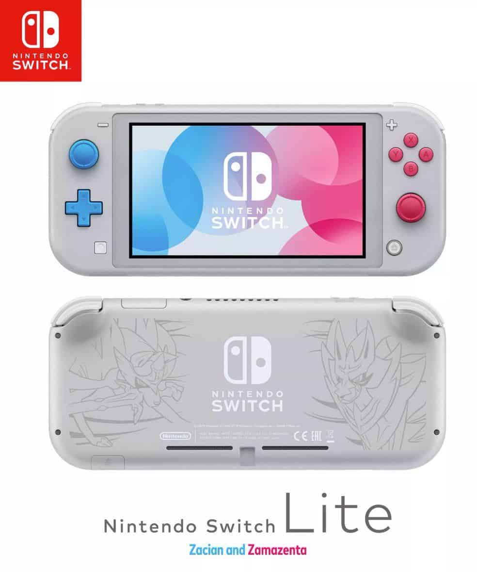 Nintendo Switch Lite-02 | The Outerhaven Pokemon Sword and Shield's Zacian and Zamazenta Nintendo Switch Lite
