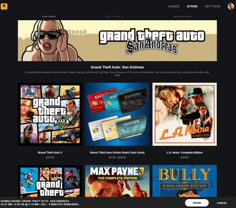 Rockstar Games PC Launcher