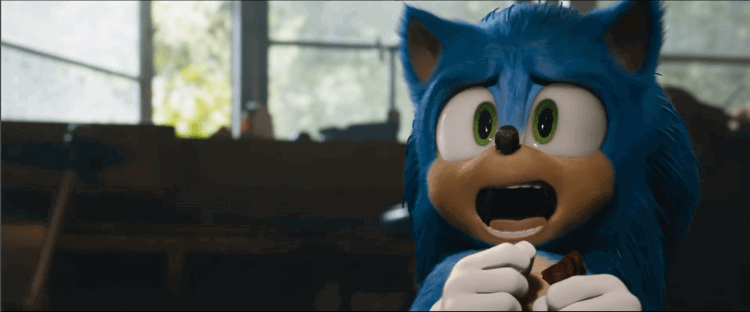 Updated Sonic the Hedgehog movie model