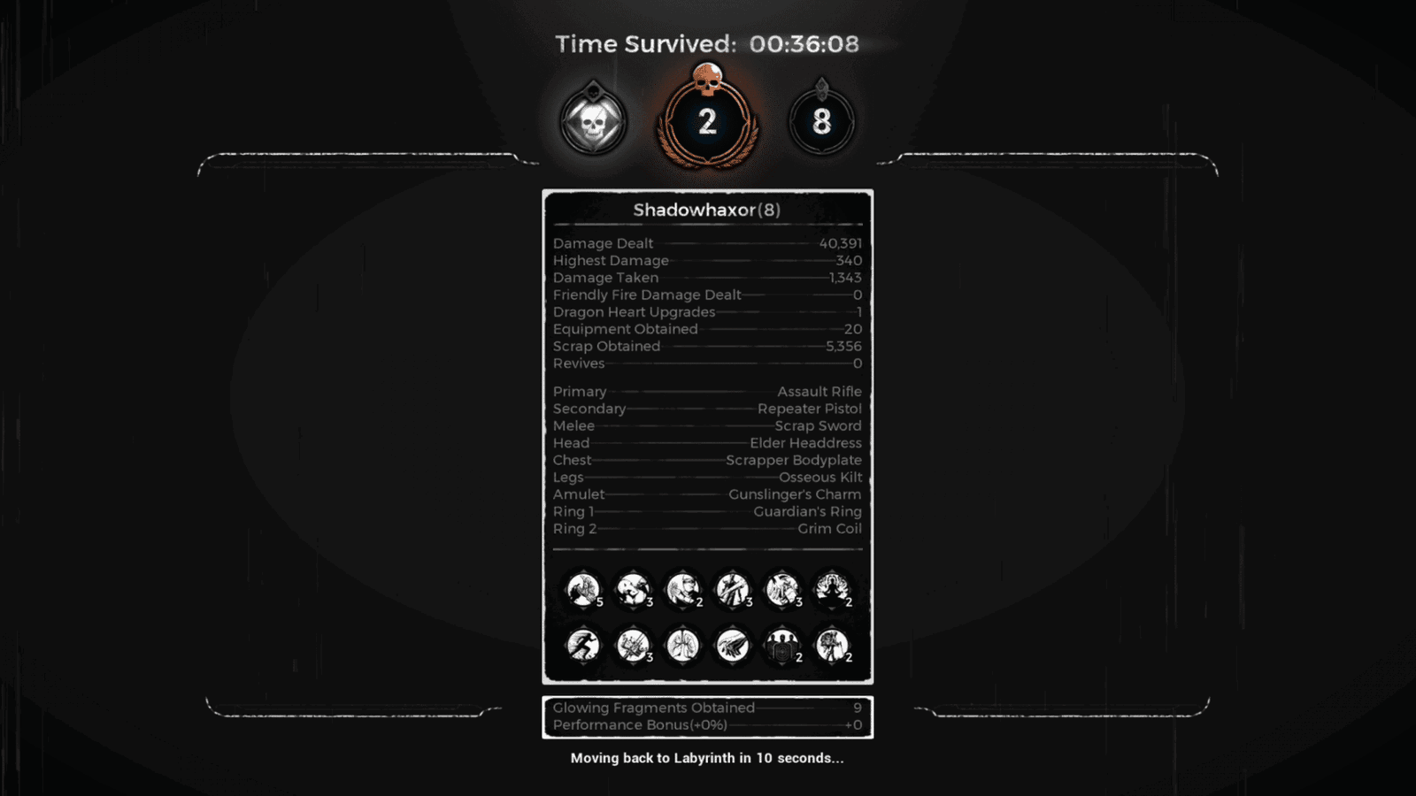 Swamps of Corus survival mode summary