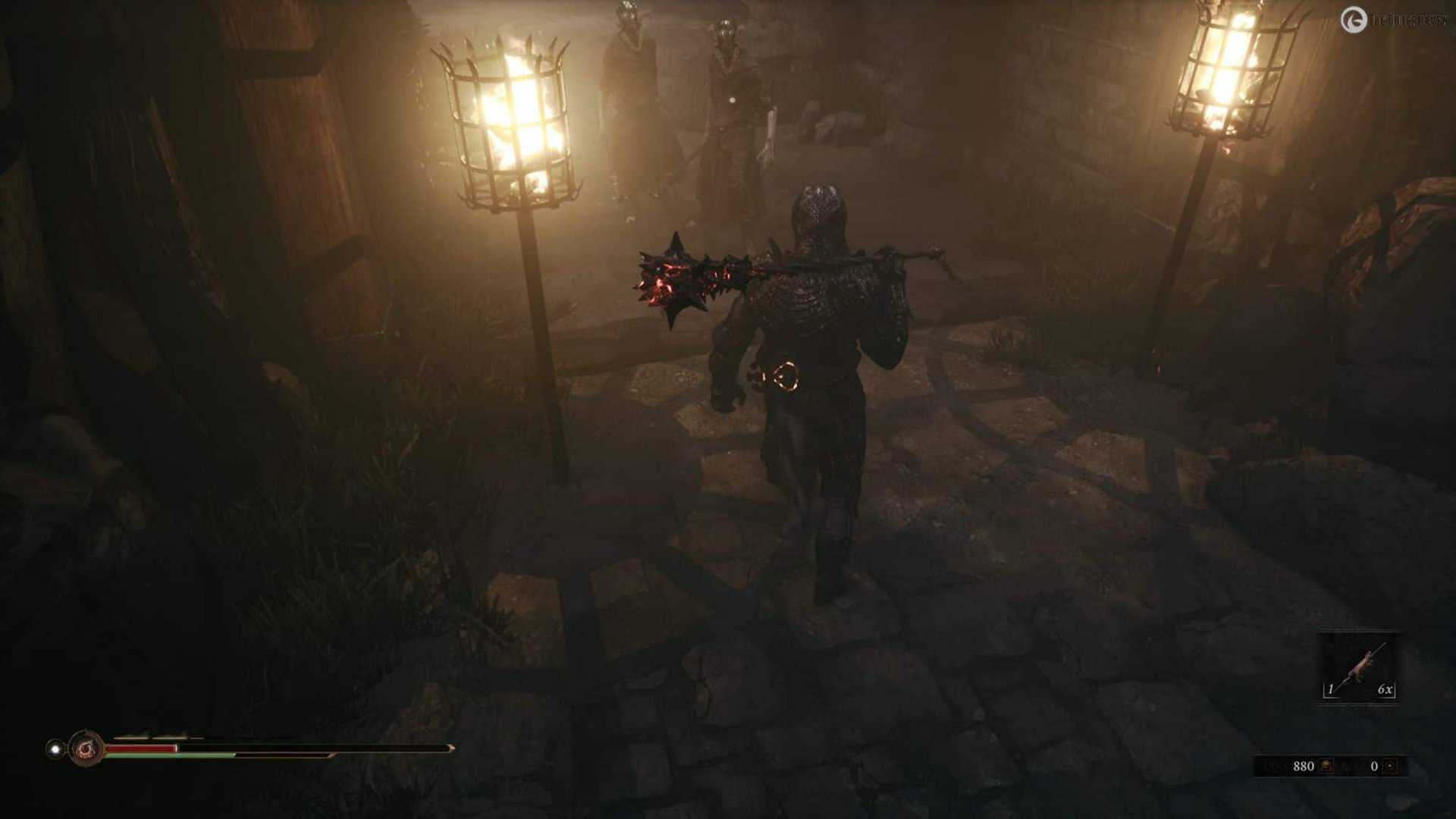 Mortal Shell character carrying a large weapon