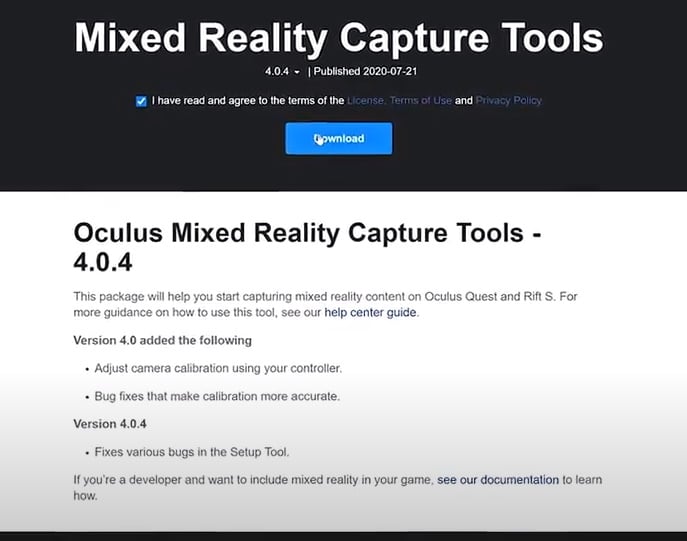 Oculus Mixed Reality Capture Tools | The Outerhaven