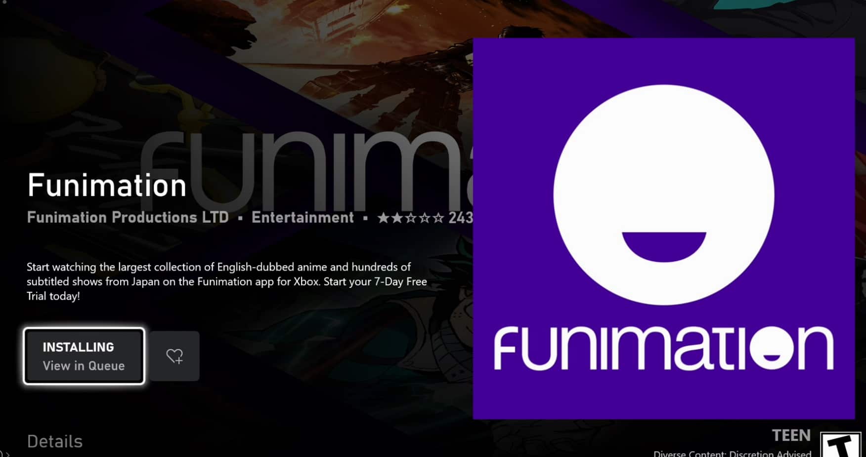 install-funimation-app-xboxone | The Outerhaven