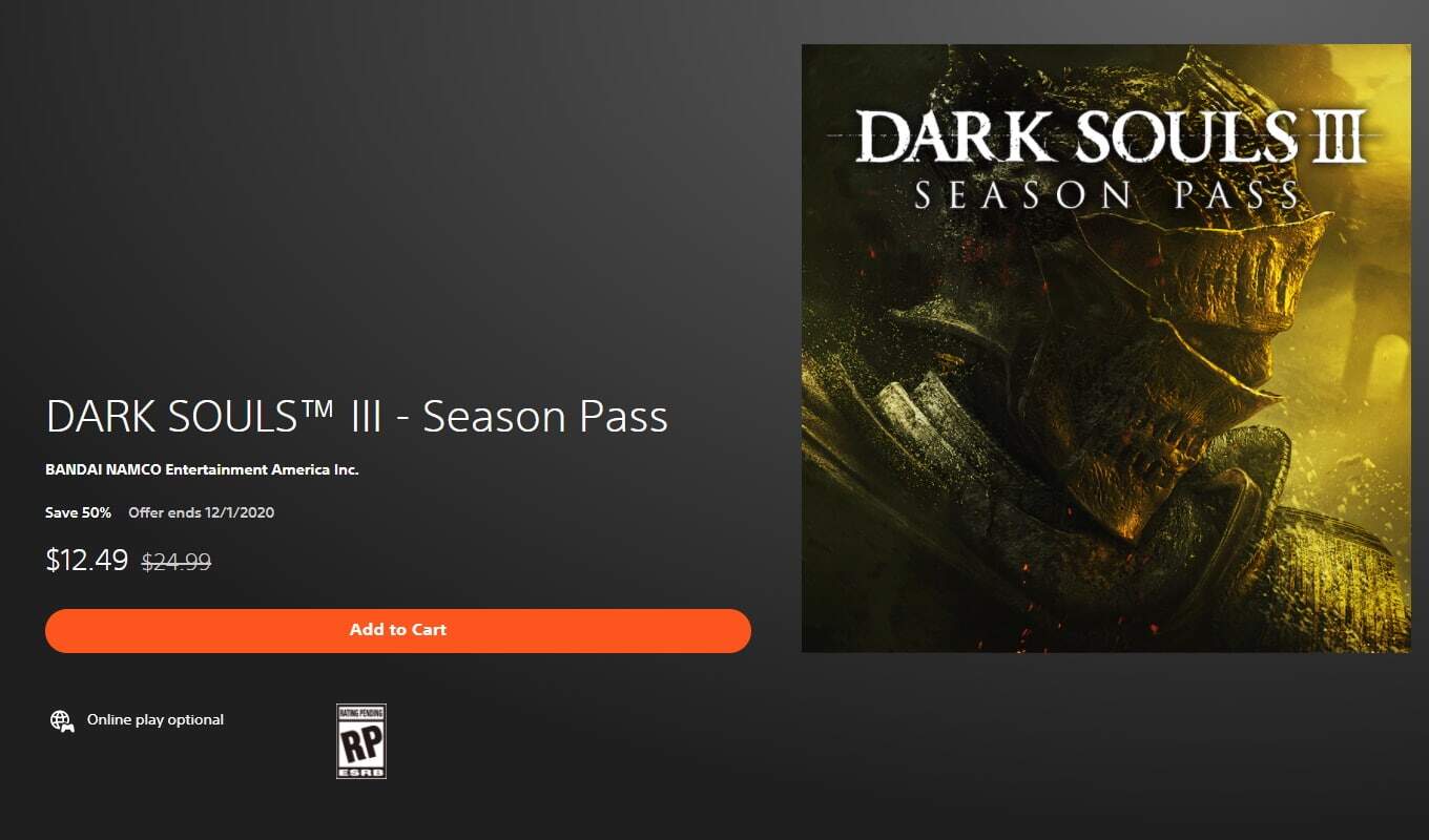 Dark Souls 3 on sale PSN-02 | The Outerhaven Dark Souls 3 on sale PSN-02