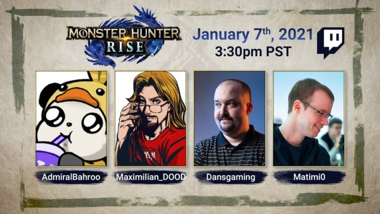 MH_Rise_New_gameplay_showcase_streamers | The Outerhaven New Monster Hunter Rise gameplay Streaming Event