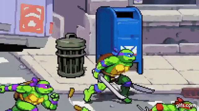 TMNT Shredders Revenge Running Animation | The Outerhaven TMNT Shredders Revenge Running Animation