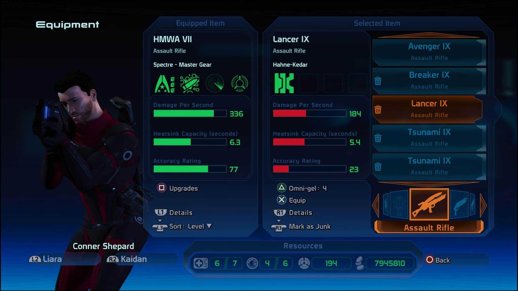Mass Effect™ Legendary Edition_20210614150759 | The Outerhaven Mass Effect Inventory Screen