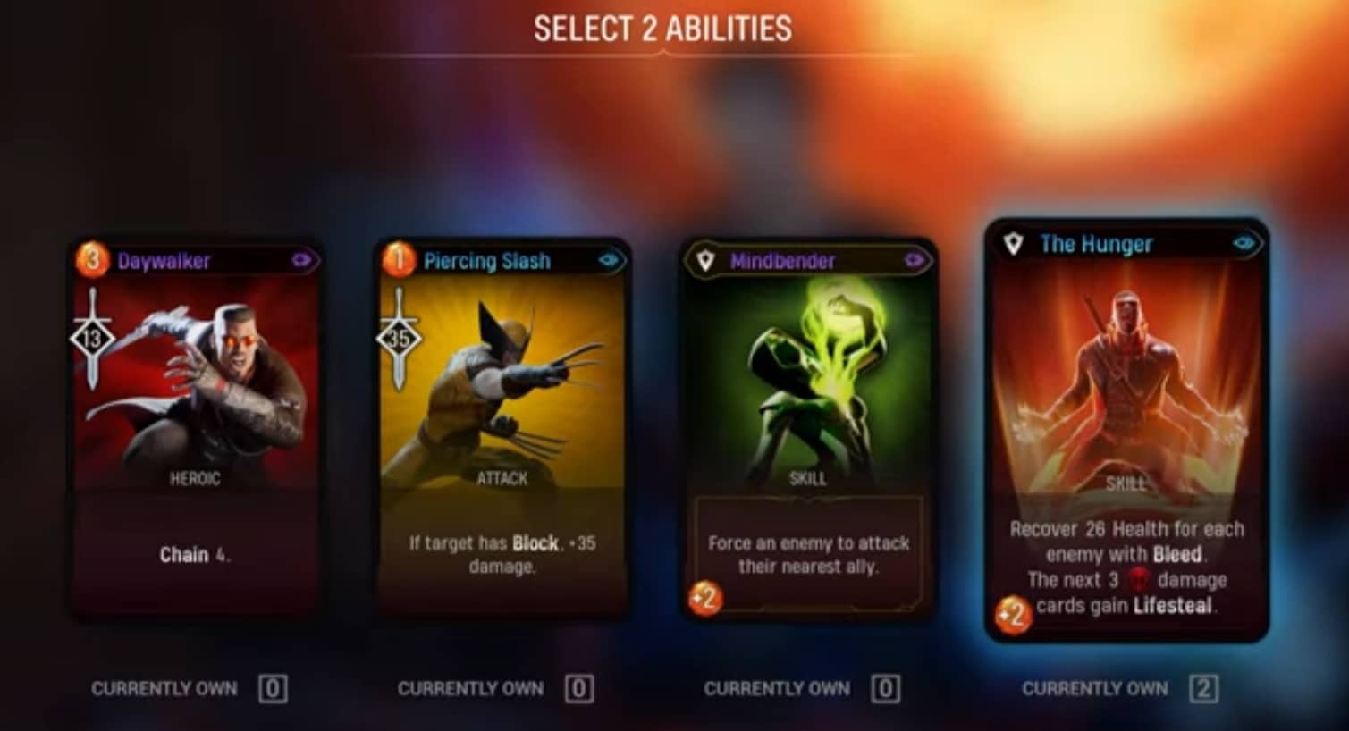 Marvel's Midnight Suns Card System