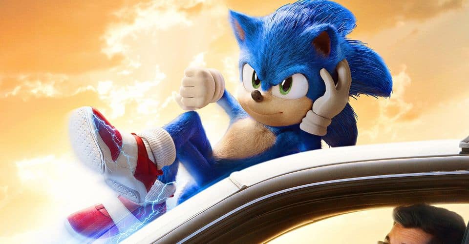 Sonic-Hedgehog-sitting-on-car | The Outerhaven Sonic The Hedgehog 3
