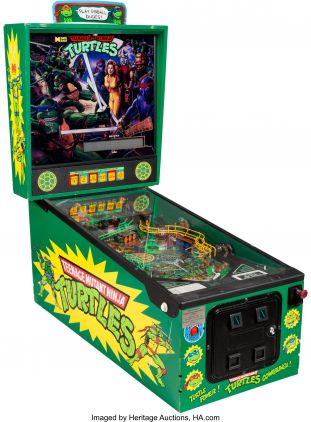 TMNT_World_Premiere_Pinball_Game_Machine_Heritage_Auctions | The Outerhaven Teenage Mutant Ninja Turtles