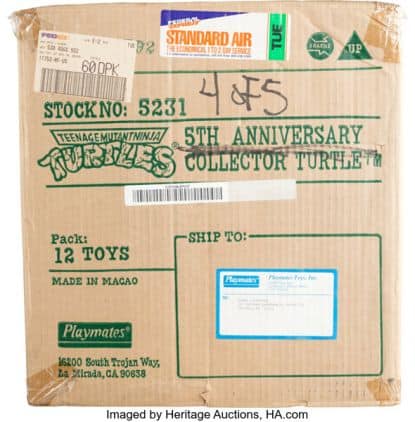 Teenage_Mutant_Ninja_Turtles_5th_anniversary_case_Heritage_Auctions | The Outerhaven Teenage Mutant Ninja Turtles