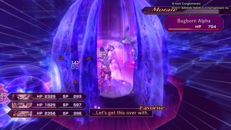 .hack//G.U. Last Recode battle screenshot Nintendo Switch