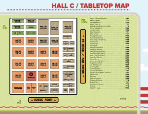 PAX East 2022 Expo Hall Tabletop Map | The Outerhaven PAX East 2022 Expo Hall Tabletop Map