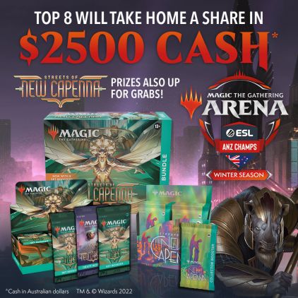 MTGA ESL ANZ Champs 2022 WS1 Facebook Prize Tier Post 1080x1080 | The Outerhaven Magic: The Gathering